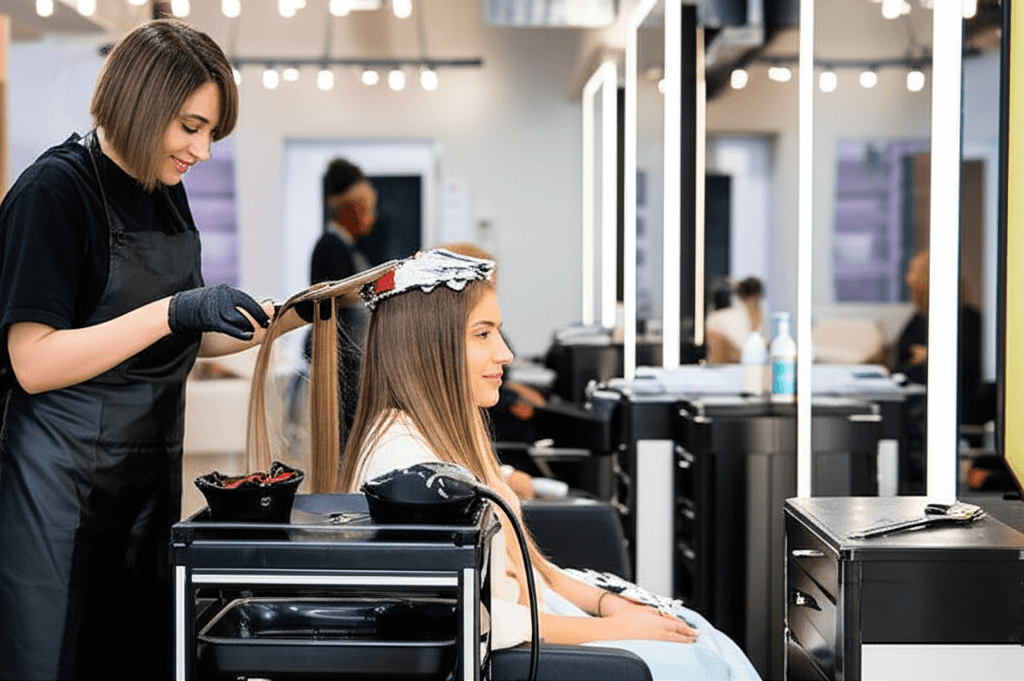 Modern Salon Hair Coloring