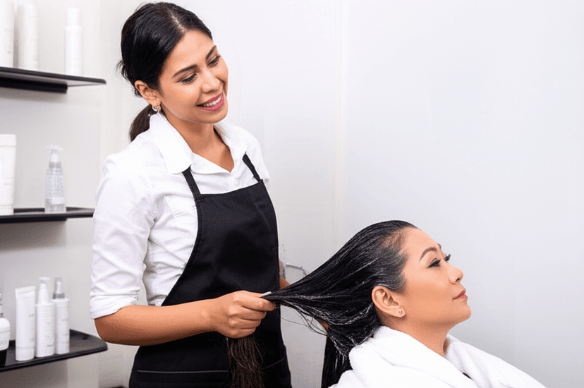 Hair styling and treatment process